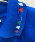 中古・古着 DIADORA (ディアドラ) 90’ｓ フロッキープリント サッカー ゲームシャツ ロベルト・バッジョ ブルー サイズ:ＸＬ：19800円