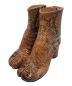 Maison Margiela（メゾンマルジェラ）の古着「Tabi boots  アンクルブーツ　足袋」｜ブラウン