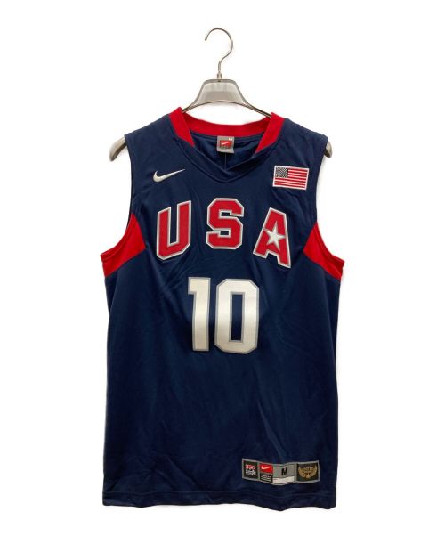 NIKE TEAM（ナイキチーム）NIKE TEAM (ナイキチーム) 2008年 北京五輪 コービーブライアント USA代表 バスケットボール ユニフォーム ネイビー×レッド サイズ:M 未使用品の古着・服飾アイテム