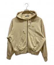 ACNE STUDIOS (アクネ ストゥディオス) Hooded zip sweater イエロー サイズ:SIZE L