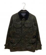 COMME des GARCONS HOMME (コムデギャルソン オム) カモフラ襟コーデュロイジャケット カーキ×ブラック サイズ:SIZE XS