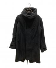 nude:MASAHIKO MARUYAMA (ヌード：マサヒコマルヤマ) wool hooded coat ブラック サイズ:SIZE 40