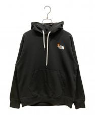 THE NORTH FACE (ザ ノース フェイス) フラワーロゴフーディ ブラック サイズ:SIZE S