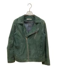 theory luxe (セオリーリュクス) ラムレザージャケット グリーン サイズ:SIZE 38