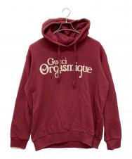 GUCCI (グッチ) プリントパーカー レッド サイズ:M