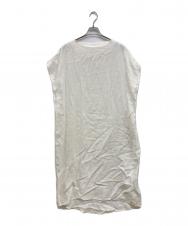 BLUEBIRD BOULEVARD (ブルーバードブルバード) リネンノースリーブワンピース ホワイト サイズ:S