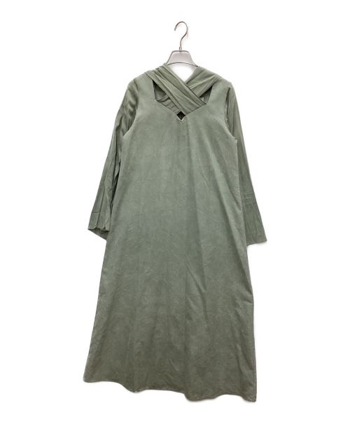 sahara（サハラ）sahara (サハラ) Weeping Willow Cross Neck Dress グリーン サイズ:- 未使用品の古着・服飾アイテム