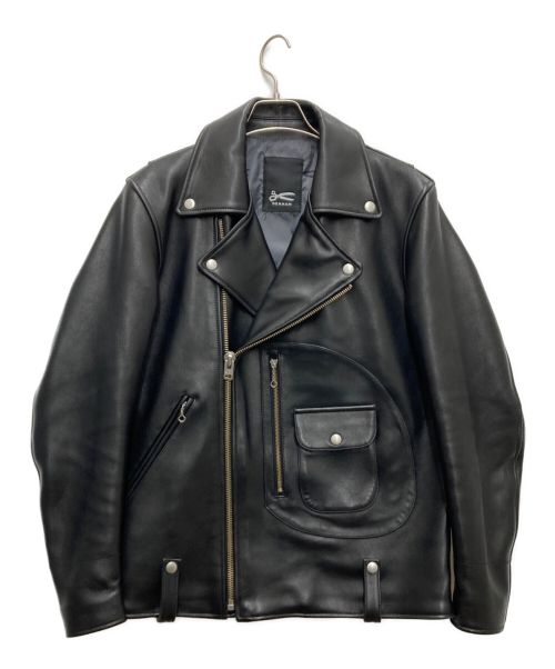 Denham（デンハム）Denham (デンハム) レザーライダースジャケット ブラック サイズ:mediumの古着・服飾アイテム