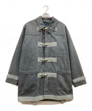 NIGEL CABOURN (ナイジェルケーボン) 80～90S アングローバル期 ライナー付きデニムファイヤーマンジャケット ブルーグレー サイズ:03