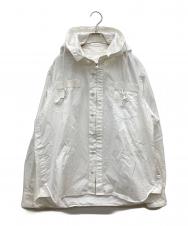sacai (サカイ) コットンポプリンフーディシャツ ホワイト サイズ:2