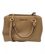 MICHAEL KORS (マイケルコース) Savannah Small patenet Saffiano 2WAY ベージュ