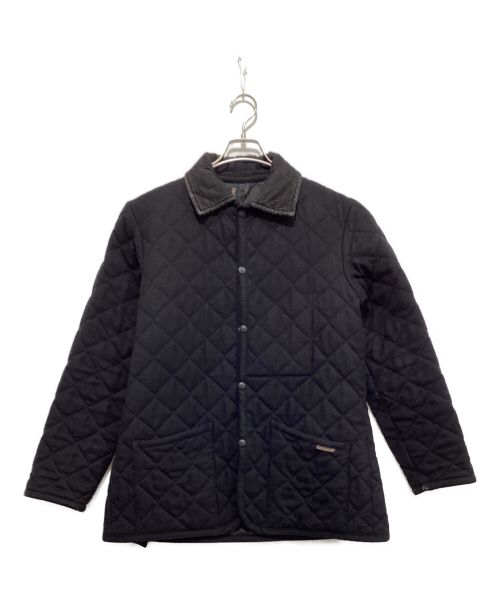 LAVENHAM（ラベンハム）LAVENHAM (ラベンハム) ウールカシミヤキルティングコート ブラック サイズ:48の古着・服飾アイテム