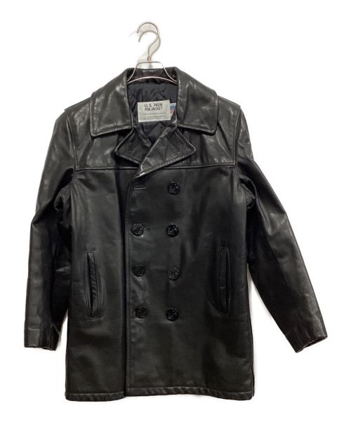 Schott（ショット）Schott (ショット) U.S.740N PEA JACKET ブラック サイズ:34の古着・服飾アイテム