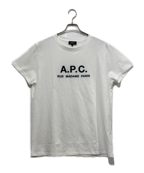 A.P.C.（アーペーセー）A.P.C. (アーペーセー) ロゴTシャツ ホワイト サイズ:Mの古着・服飾アイテム