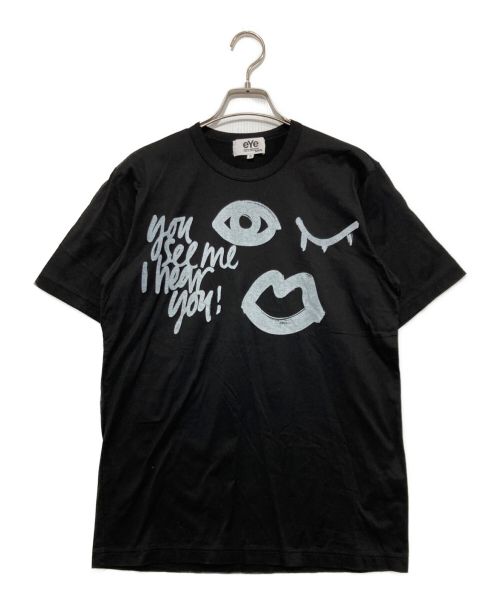 eYe COMME des GARCONS JUNYAWATANABE MAN（アイ コム デ ギャルソン ジュンヤ ワタナベ マン）eYe COMME des GARCONS JUNYAWATANABE MAN (アイ コム デ ギャルソン ジュンヤ ワタナベ マン) イラストプリントTシャツ ブラック サイズ:Sの古着・服飾アイテム