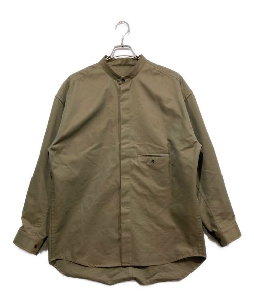 VOAAOV（ヴォアーブ）VOAAOV (ヴォアーブ) gabadine shirts オリーブ サイズ:SIZE 1の古着・服飾アイテム