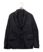 COMME des GARCONS HOMMEコムデギャルソン オム）の古着「ポリ縮絨ジャケット」｜ブラック
