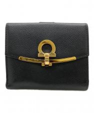 Salvatore Ferragamo (サルヴァトーレ フェラガモ) 2つ折り財布 ブラック