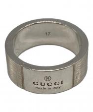 GUCCI (グッチ) シンプルロゴリング サイズ:16号(17表記)