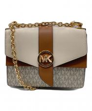 MICHAEL KORS (マイケルコース) チェーンショルダーバッグ ベージュ