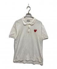 PLAY COMME des GARCONS (プレイコムデギャルソン) ポロシャツ ホワイト サイズ:M