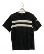 MONCLERモンクレール）の古着「切替Tシャツ/G10918C7B510」｜ブラック