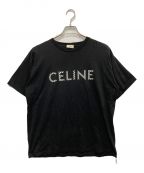 CELINEセリーヌ）の古着「スタッズ付ルーズTシャツ/2X800501F」｜ブラック