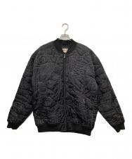 pellepelle (ペレペレ) 刺繍キルティングジャケット ブラック サイズ:XL