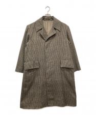 Adam et Rope (アダム エ ロペ) HYBRID TWEED COAT ステンカラーコート ブラウン サイズ:M