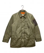 VAN (ヴァン) ミリタリーステンカラーコート カーキ サイズ:L