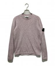 STONE ISLAND (ストーンアイランド) Crew neck cotton nylon knit ピンク サイズ:S
