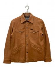 Hysteric Glamour (ヒステリックグラマー) ラムレザーウエスタンジャケット ブラウン サイズ:L