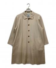 YOHJI YAMAMOTO (ヨウジヤマモト) IMPERMEABLE ウールギャバジンステンカラーコート ベージュ サイズ:36