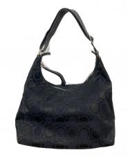 Salvatore Ferragamo (サルヴァトーレ フェラガモ) ガンチーニ柄ナイロンワンショルダーバッグ ブラック