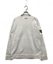 STONE ISLAND (ストーンアイランド) ロングスリーブカットソー　23AW ホワイト サイズ:M