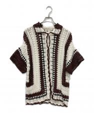TODAYFUL (トゥデイフル) Crochet Over Shirts ホワイト×ブラウン サイズ:FREE