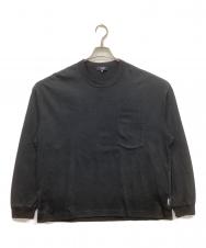 COMME des GARCONS HOMME (コムデギャルソン オム) Long Sleeve Pocket T-Shirt ブラック サイズ:M