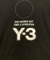 中古・古着 adidas (アディダス) Y-3 (ワイスリー) Y-3 Stacked Logo Tee ブラック サイズ:L：6000円