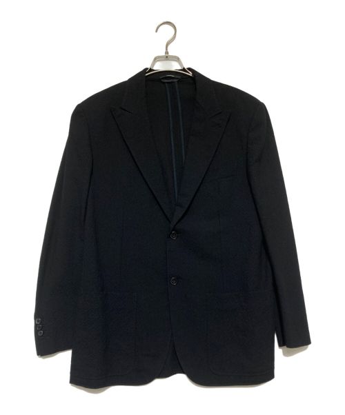 HERMES（エルメス）HERMES (エルメス) ウールテーラードジャケット ブラック サイズ:50の古着・服飾アイテム
