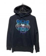 KENZO (ケンゾー) タイガーロゴ刺繍パーカー ブラック サイズ:S