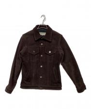 SIMMONS BILT (シモンズビルト) Vicki TYPE3 leather trucker Jacket ブラウン サイズ:M