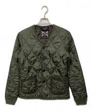 LAVENHAM (ラベンハム) キルティングノーカラージャケット LVH-15-A102 オリーブ サイズ:S