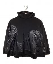 UN3D. (アンスリード) WAVE LINE PADDED HOODIE ブラック サイズ:36