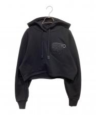 LOEWE (ロエベ) CROPPED HOODIE ブラック サイズ:M