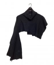 LIMI feu (リミフゥ) 2-WAY LAMBSWOOL SCARF ブラック サイズ:不明