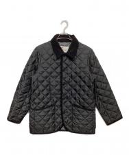 Traditional Weatherwear (トラディショナルウェザーウェア) 襟コーデュロイキルティングジャケット ブラック サイズ:40