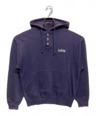 L.L.Bean (エルエルビーン) ロゴ刺繍ヘンリーネックパーカー ネイビー サイズ:M