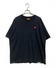 HUMAN MADE (ヒューマンメイド) ロゴ刺繍Tシャツ ブラック サイズ:2XL