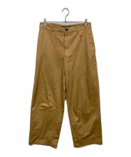 Acne studios (アクネ ストゥディオズ) フェイスパッチワイドパンツ ベージュ サイズ:S