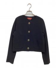 Max Mara Studio (マックスマーラ ストゥディオ) ノーカラージャケット ブラック サイズ:38
